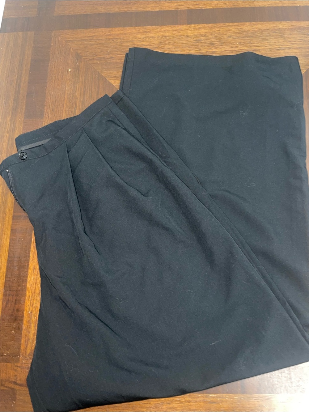 Wild Fable Women’s Black High-Rise Pleated Wide-Leg Trouser Pants Size L